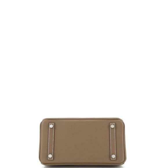 Hermes Birkin Handbag Grey Swift with Palladium Hardware 25 Neutral - Picture 5 of 11